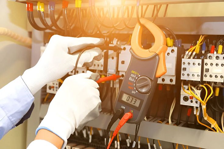 Electrician working
